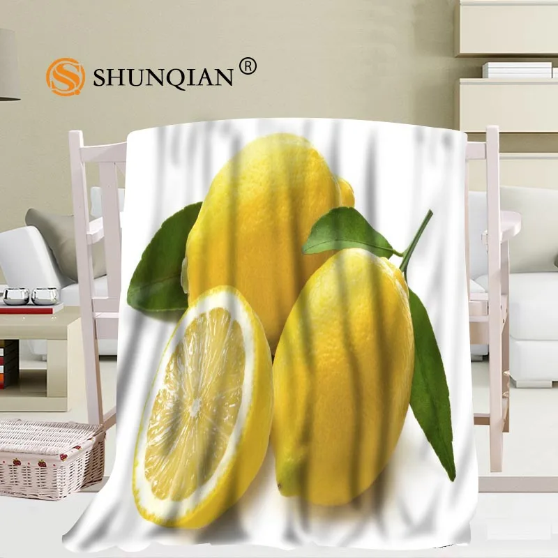Prezzo Personalizzato Limone Coperta Morbida Immagine Fai Da Te Decorazione Camera Da Letto Dimensioni 56x80 Pollici, 50X60Inch,40X50Inch A7.10