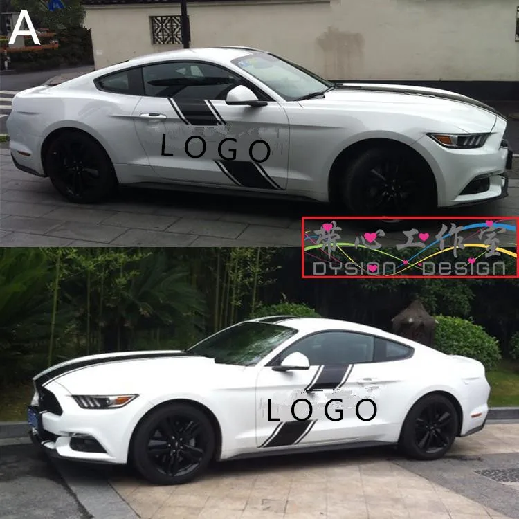 Индивидуальные кузова автомобиля головы/крыша/Хвост Стикеры для Ford Mustang/Mondeo Z2CA503