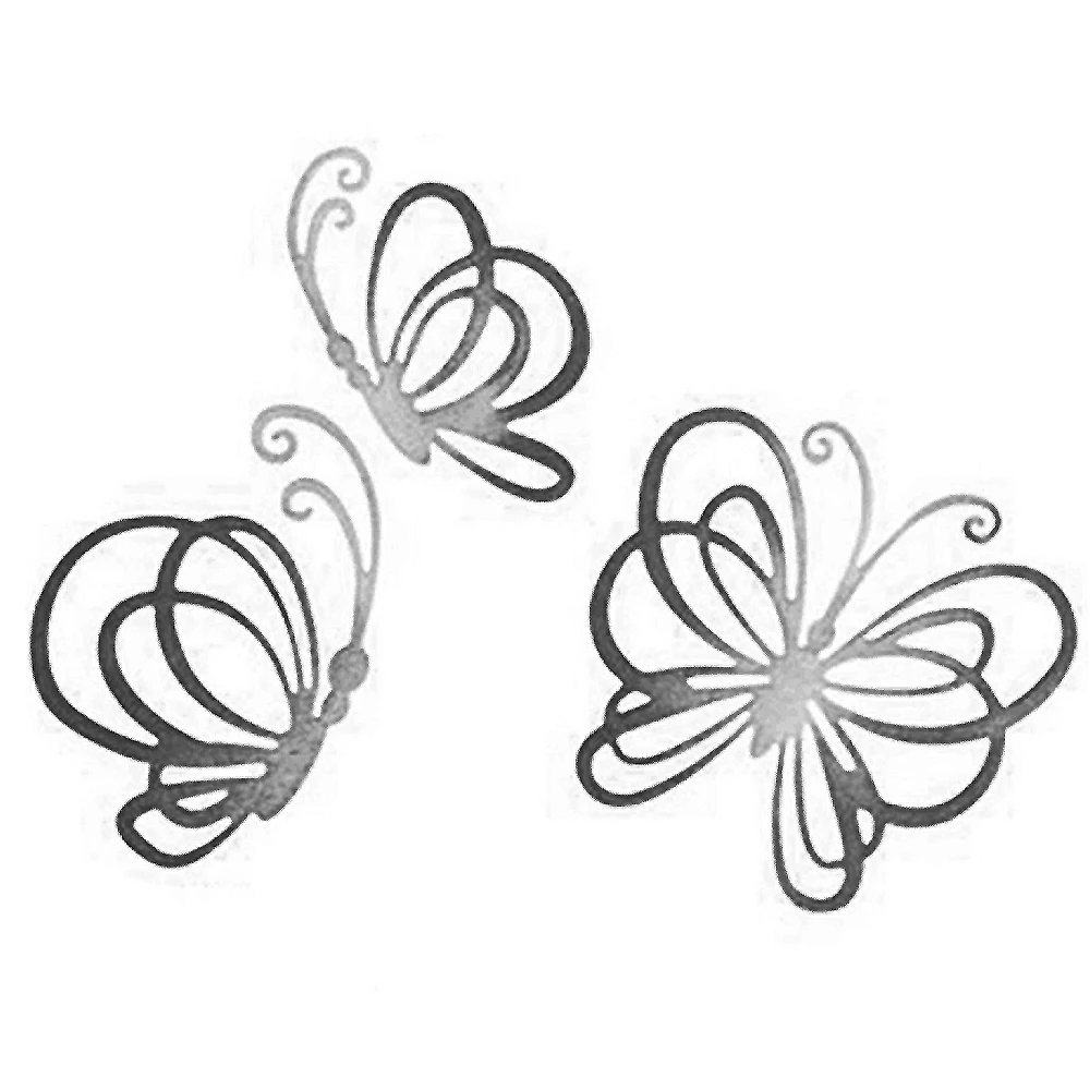 3 шт. танцующие бабочки металлический Трафаретный вырубной штамп 2020 Новый DIY