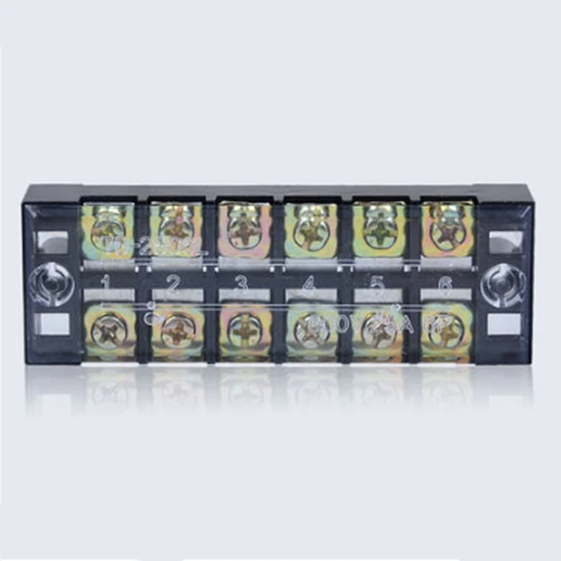Клеммная колодка 2 шт./лот TB2506 (ток 25A600V 6 бит) клеммная для соединения
