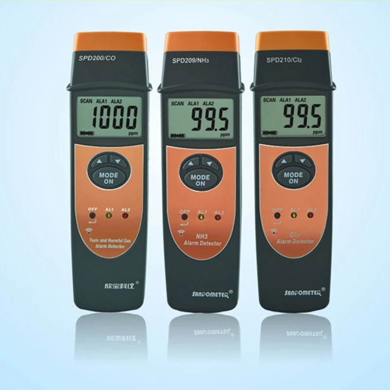 Портативный детектор хлора CL2 0 ~ 100PPM анализатор газа 0.1PPM точный тестер с ЖК