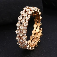 new woman bracelet crystal rhinestone stretch bracelet bangle wristband elastic wedding bridal jewelry 2019 wholesale