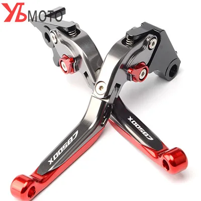 Titanium-red С логотипом мотоцикла с ЧПУ складной продление сцепные рычаги для Honda CB500F/X CB500 F CB500 X 2013- Быстрая - Цвет: Titanium-red