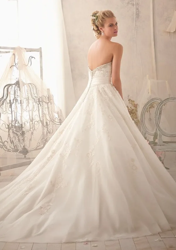 Свадьба DressesEmbroidered кружево аппликации на велюр вышивка бисером пятно пояс Vestido Novia