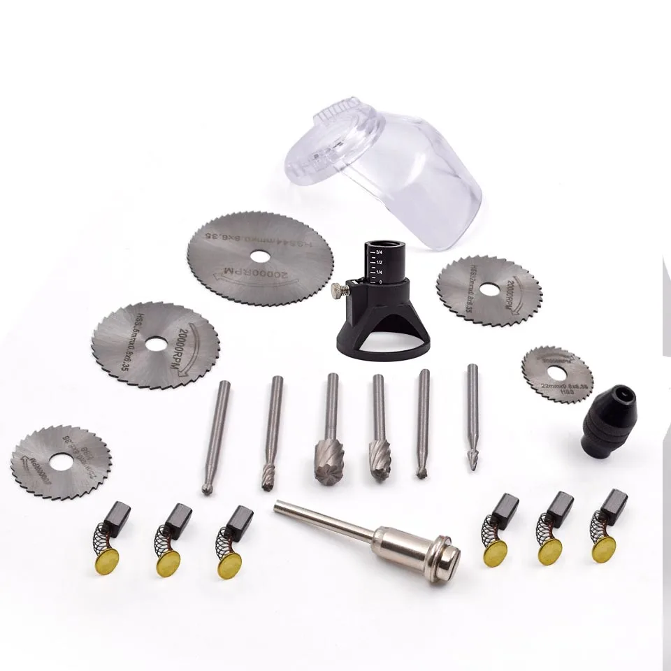 21 шт. аксессуары для электроинструментов Dremel электрическая дрель с 0 5 3 2 мм