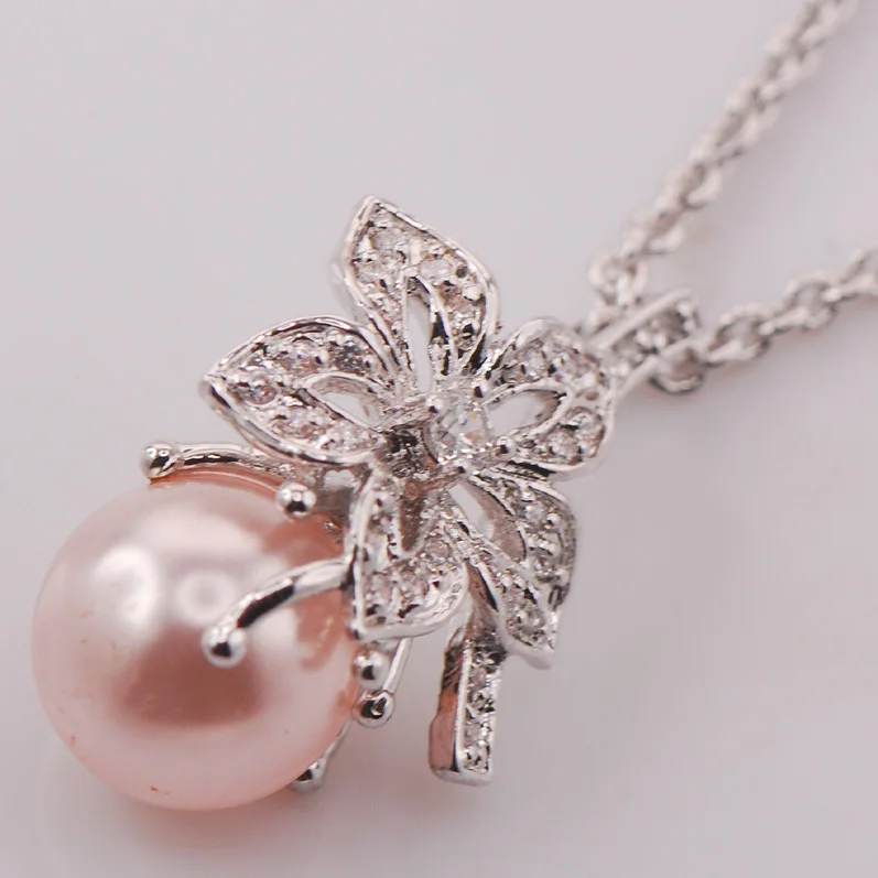 

Pink Pearl 925 Sterling Silver Fashion Jewelry Pendant TP469