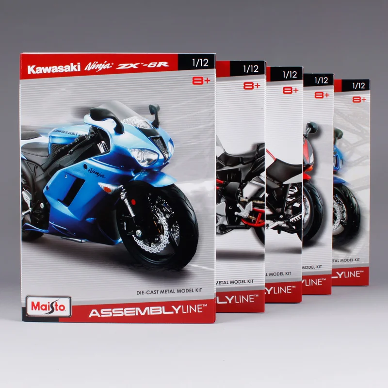 Комплект сборки мотоцикла и велосипеда Maisto 1:12 Kawasaki ZX 6R 39155 | Игрушки хобби