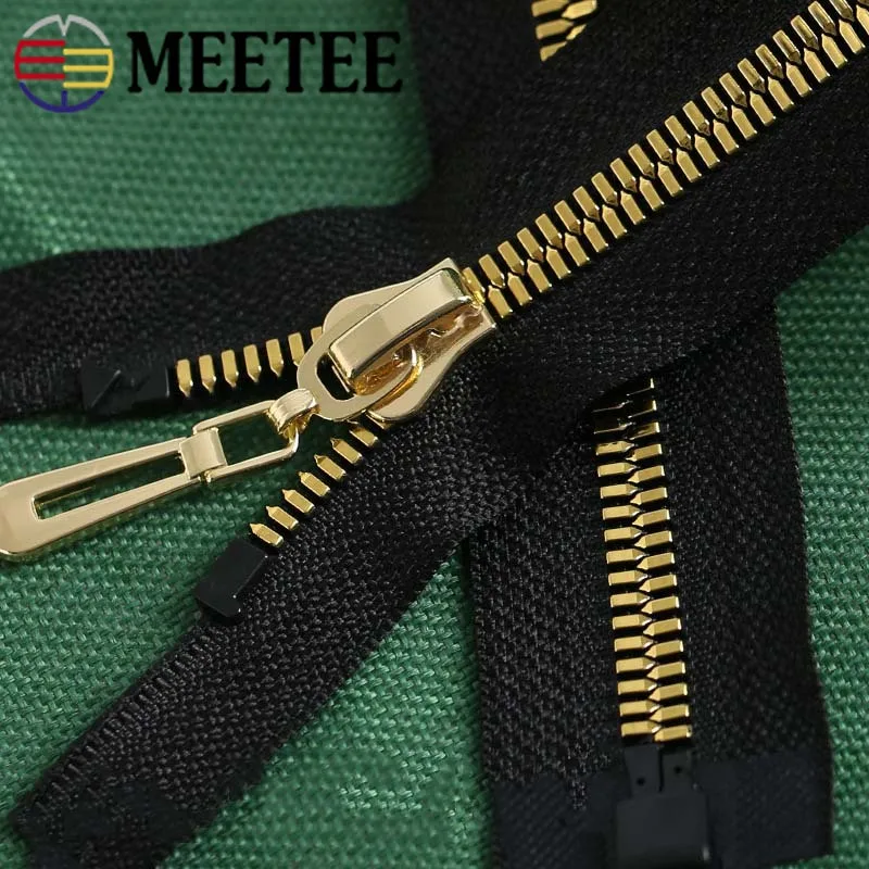 Meetee 80 см 8# Высококачественная резиновая застежка-молния с автоматическим замком на молнии для пуховиков Пальто DIY Швейные аксессуары для одежды