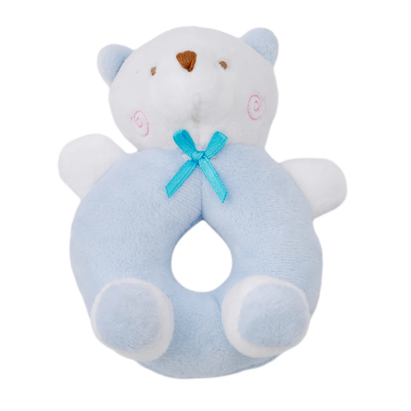 Детский кролик мультяшный медведь милые плюшевые игрушки погремушка ручной