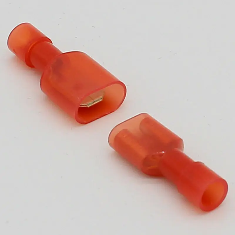 20 шт. 6 3 мм полностью изолированные клеммы для проводов автомобиля|wire terminal|auto wiring
