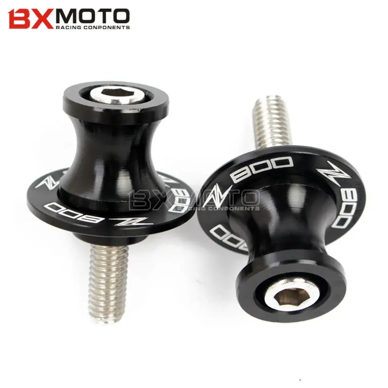 8 мм логотип Z 800 Черный Зеленый Поворотный рычаг мотоцикл стенд винты CNC маятник