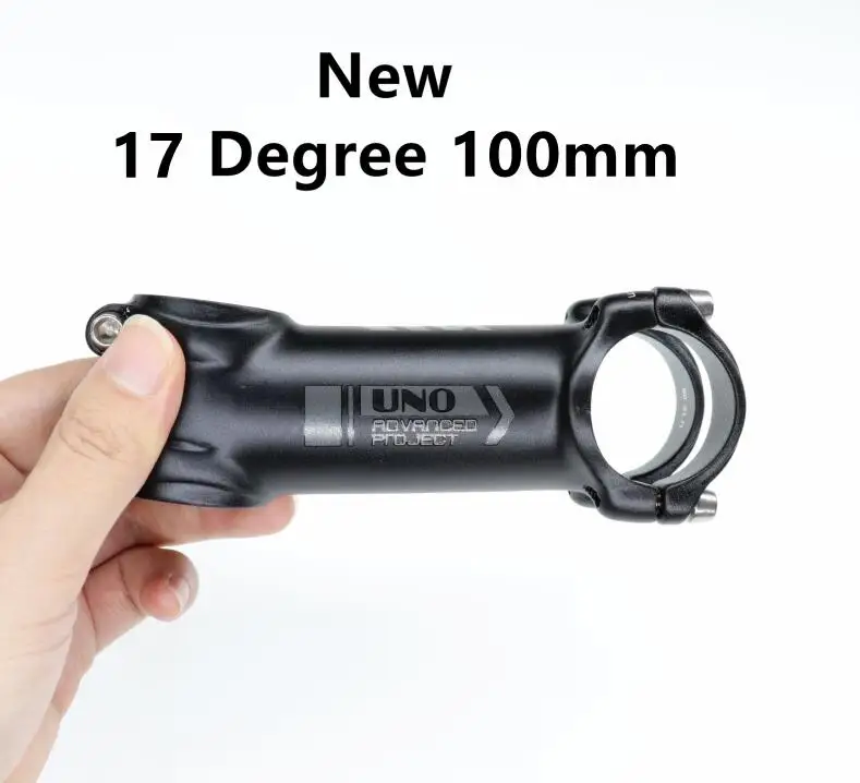 NEW 17 Degree 100mm Вынос руля велосипеда без логотипа бренд MTB Горный без UNO 7 AL7050 7 градусов 17 Сверхлегкий дорожный велосипед стебли 31,8 70 80 90 100 110 мм Kalloy - Цвет: NEW 17 Degree 100mm