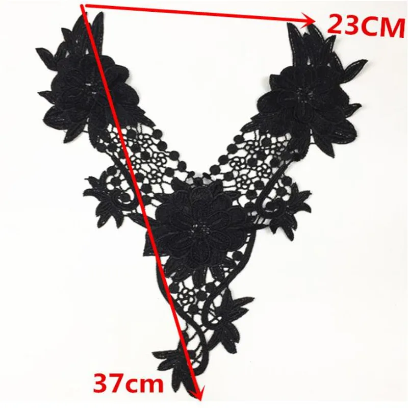 2 шт. декоративная аппликация YL0148 из полиэстера 23 х37 см|lace trim|venise lace trimneckline collar |