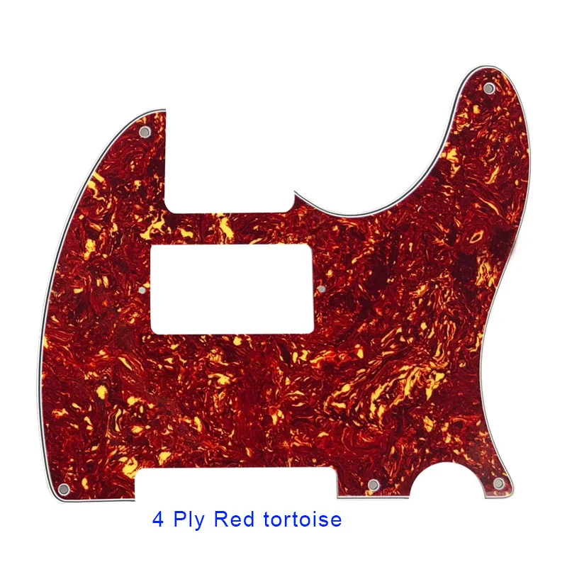 4Ply Red Tortoise Pleroo гитары Запчасти-для нас Стандартный 5 резьбовыми отверстиями 52 год Теле Telecaster с паф хамбакер гитары накладку к царапинам пластины - Цвет: 4Ply Red Tortoise