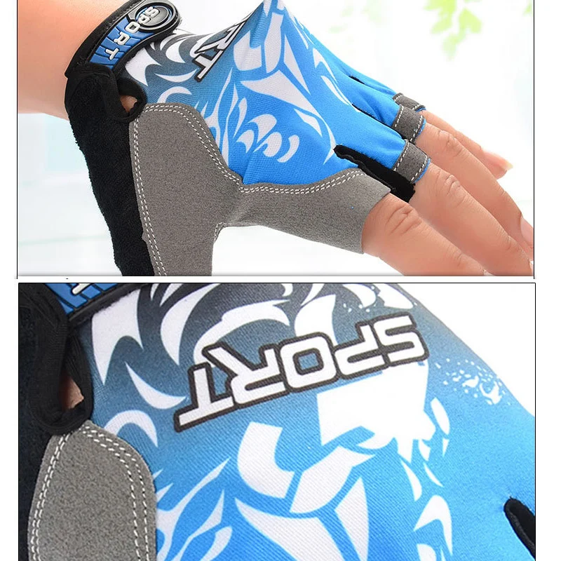 Распродажа перчатки для велоспорта с полупальцами Нескользящие гелевые