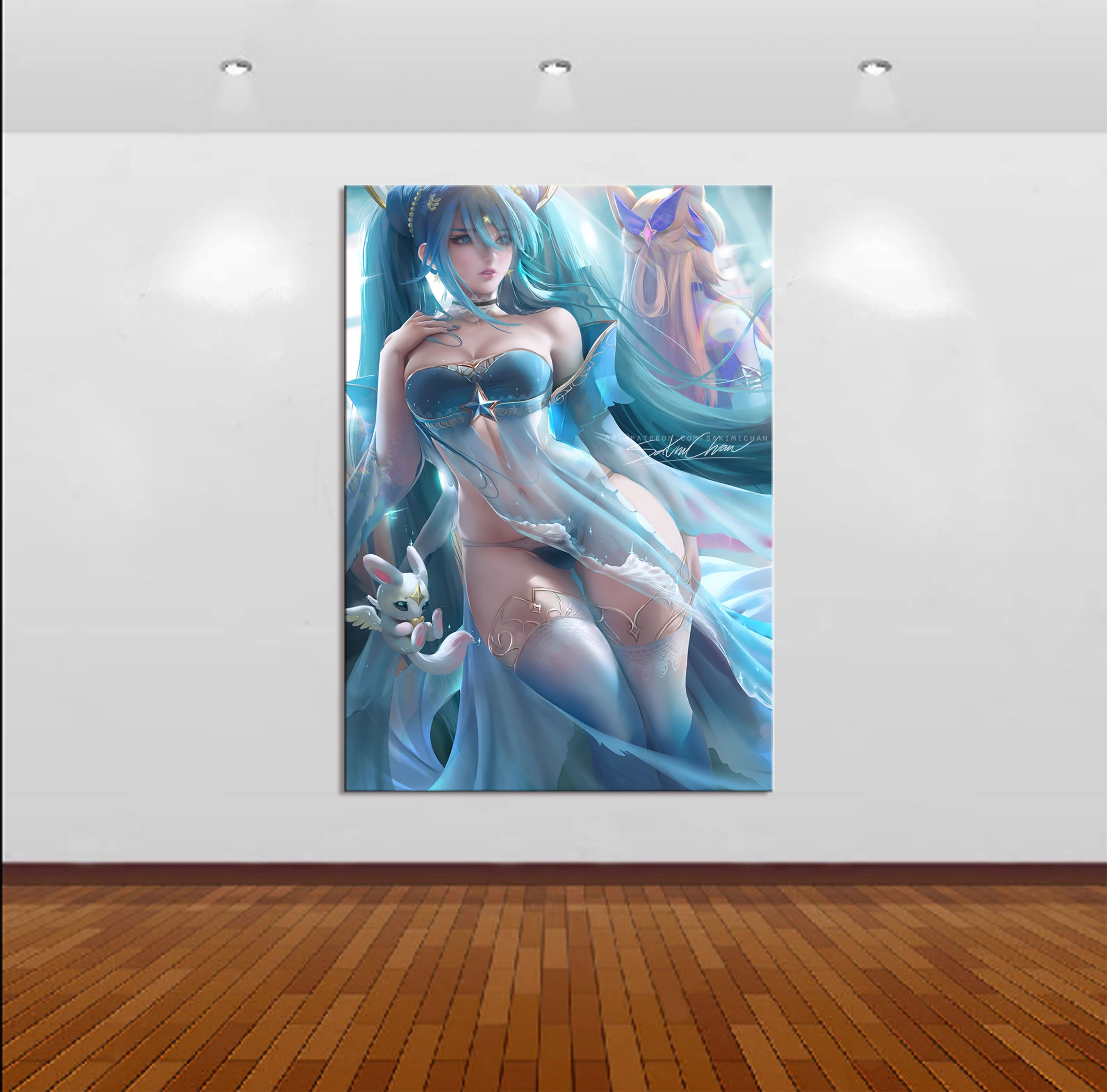 1 Классическая игра фотографии сексуальная красота аниме мультфильм плакат
