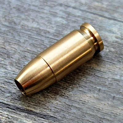 Brass Латунный титановый сплав пуля голова нож бусины Паракорд зонтик веревка шнур Открытый подвеска EDC - Цвет: Brass
