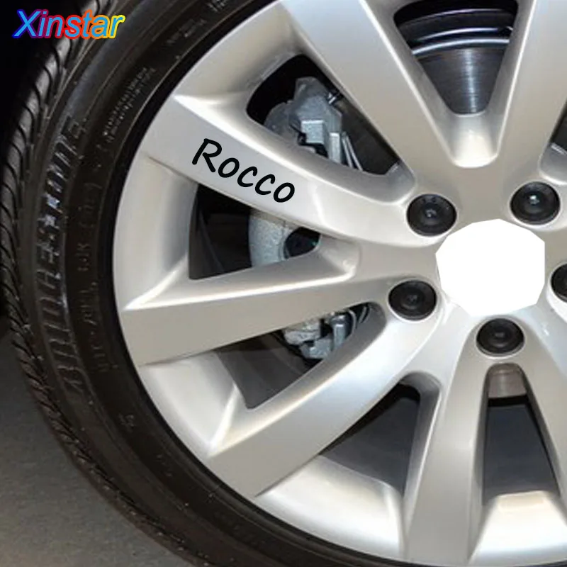 4 шт./лот Rocco Автомобильная наклейка на колесо для VW VK Scirocco|Наклейки автомобиль| |