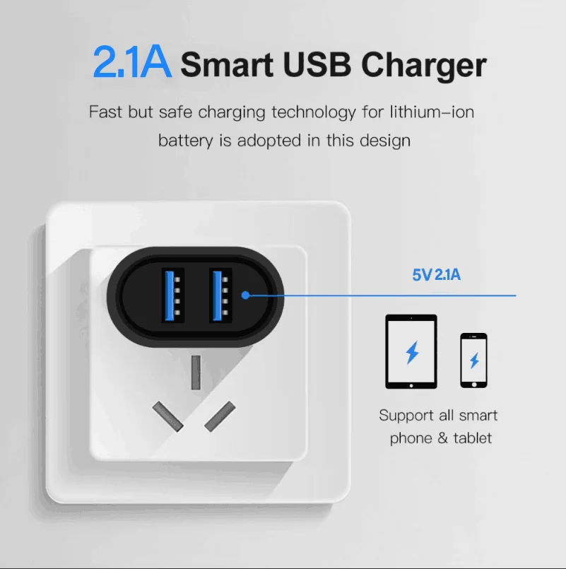 VOXLINK USB зарядное устройство 123 портов настенный для путешествий походная Зарядка