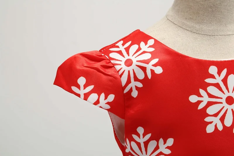 

Elegant Baby Girl Christmas Dress SnowPrinting Girls Princess Dress For Wedding Birthday New Year Baby Gift Kids Clothes