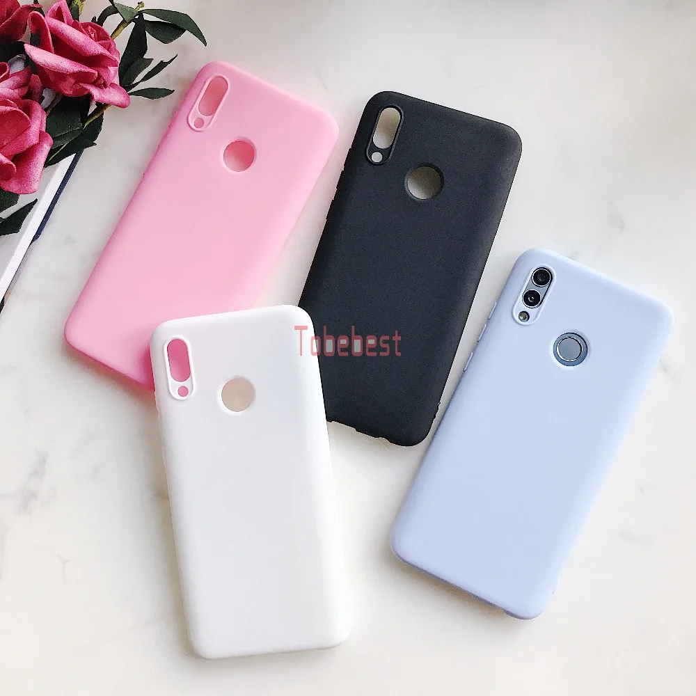 Huawei P Smart 2019 Case Candy Colorful Matte TPU Phone for Silicone Coque Honor 10 Lite Cover |