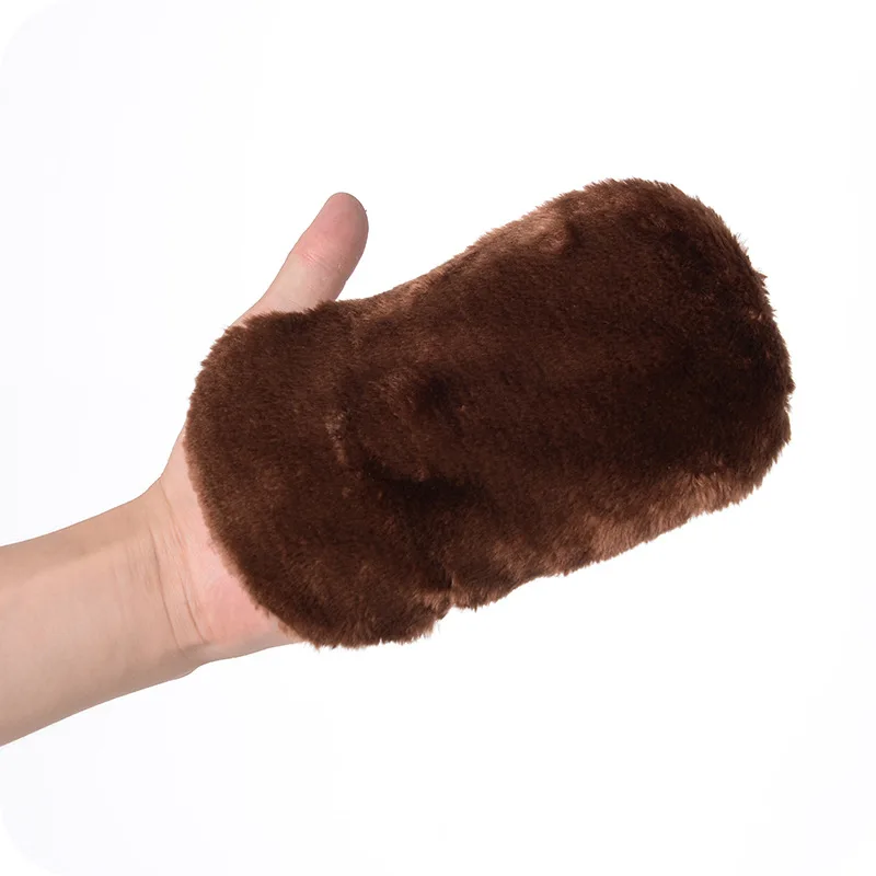 Leather Cleaning Care High Imitation Wool Polishing Gloves Shoe Cloth Eco-Friendly | Дом и сад