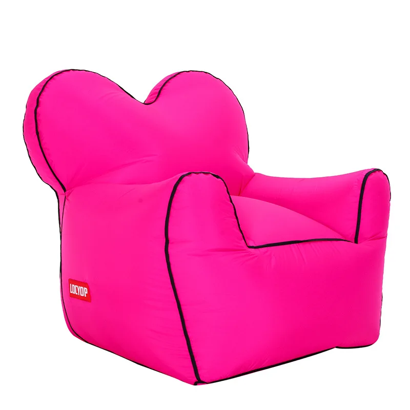 저렴한 야외 게으른 소파 슬리핑 백 휴대용 접이식 신속한 Inflatablesofa 가방 성인 키즈 비치 풍선 의자 방수 좌석
