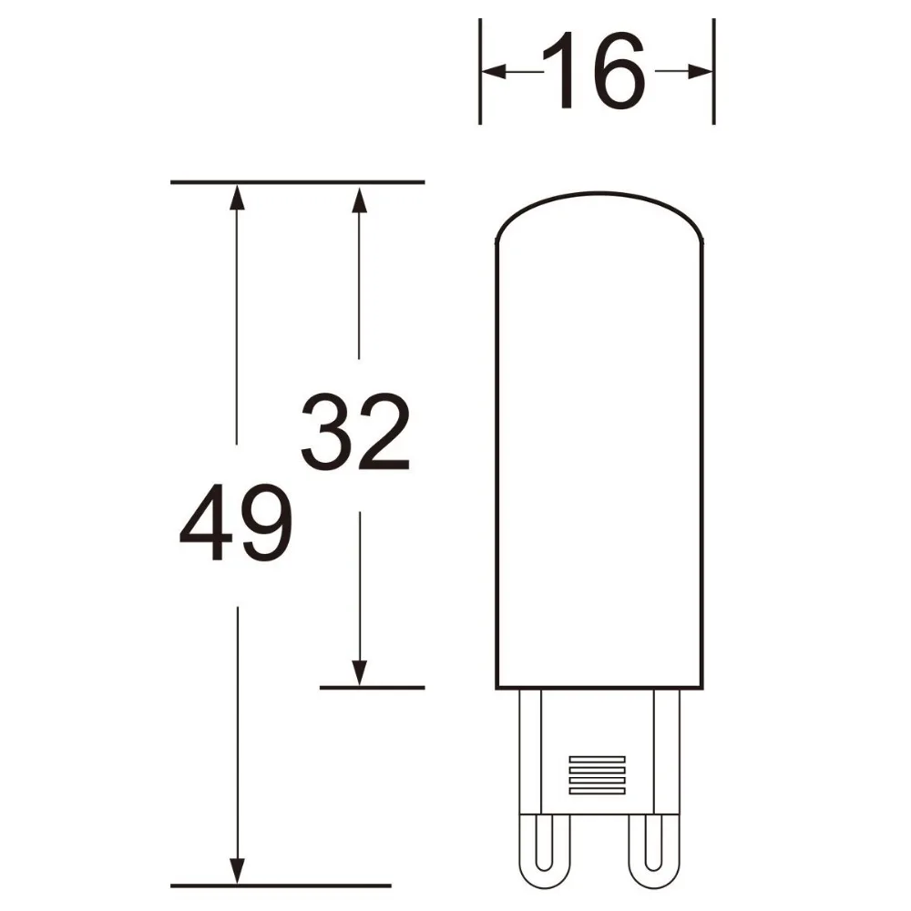 HRSOD 5  G9 4 W 48 SMD 2835 450 LM  /    (AC 110 V/220 V)