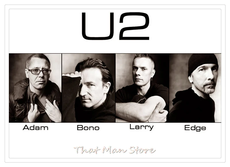 U2 плакат Clear Image стены наклейки украшения дома хорошее качество печать белый плакат на крафт-бумаге Home art бренд