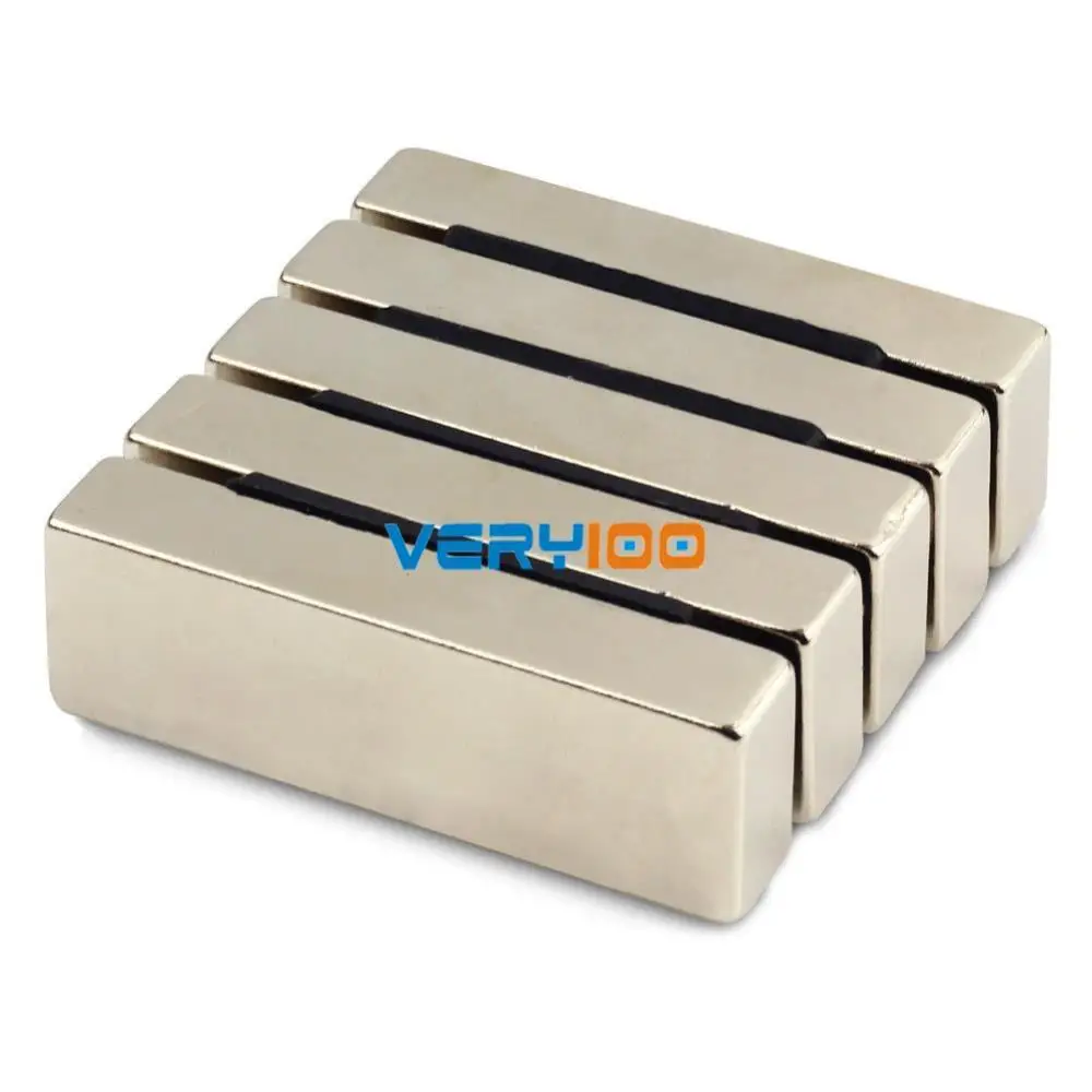 OMO Magnetics 1 шт. N50 Супер сильный блок Cuboid неодимовые магниты 60x20x10 мм редкоземельные