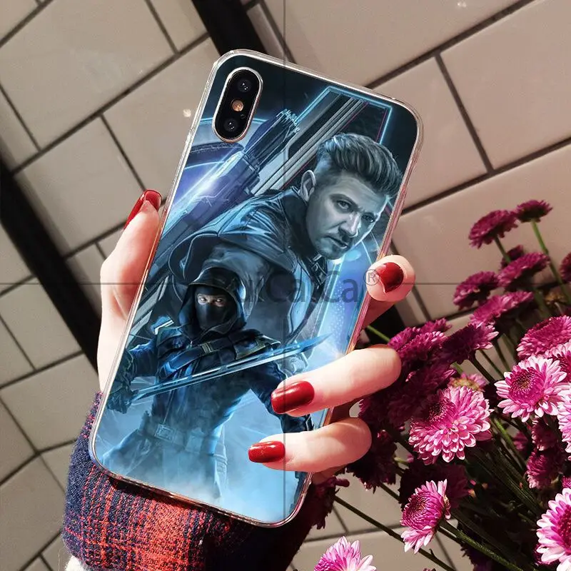 Ruicaica Marvel Hawkeye Прозрачный мягкий силиконовый чехол для телефона из ТПУ Apple iPhone 8 7 6 6S