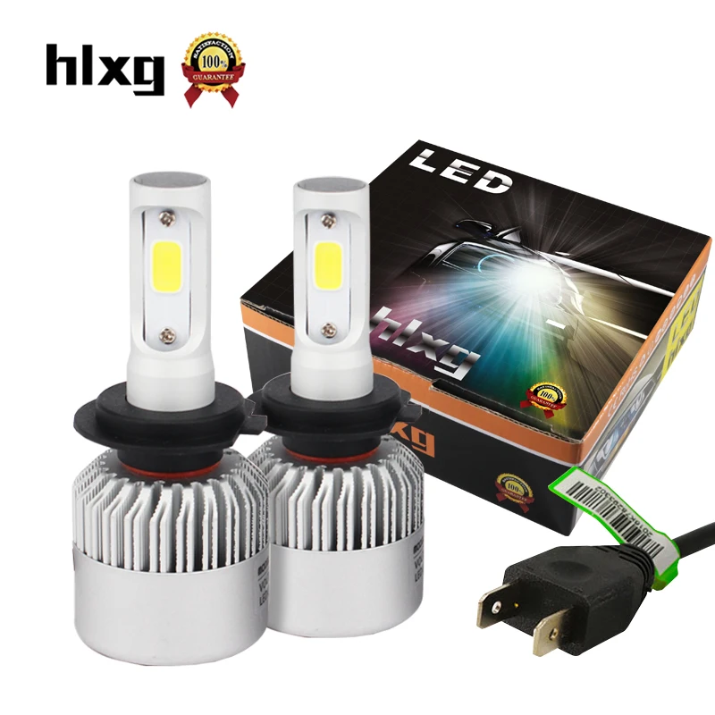 Лампочки для авто 2 Шт. 12 В Led Лампы H7 Комплект H11 H4 Led удар Авто Лампы Светодиодные Лампы Туман Автомобиль Свет Одноместный/Привет-Ло Луч Для Toyota автомобиль Для Укладки