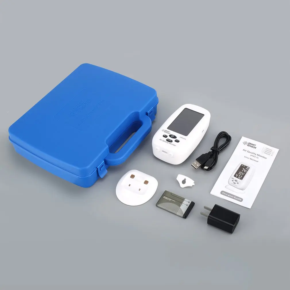 Умный датчик качества воздуха монитор газовый счетчик PM2.5 HCHO TVOC TEMP детектор