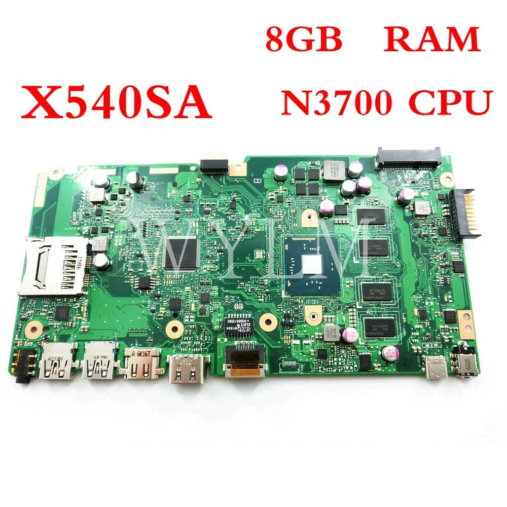 

X540SA встроенный N3700CPU DDR3 8 Гб памяти Материнская плата ASUS X540S X540SA X540SAA F540S материнская плата для ноутбука 90NB0B30-R00031