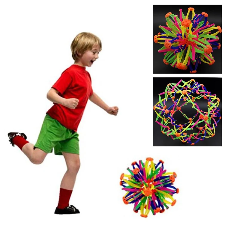 BOLA M&Aacute;GICA retr&aacute;ctil de colores para ni&ntilde;os y ni&ntilde;as, juguete de flores para atrapar a mano, regalo de Navidad divertido-5