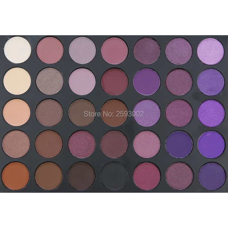 35 цветов Палитра теней для век мерцающие матовые стойкие тени пудра Красота