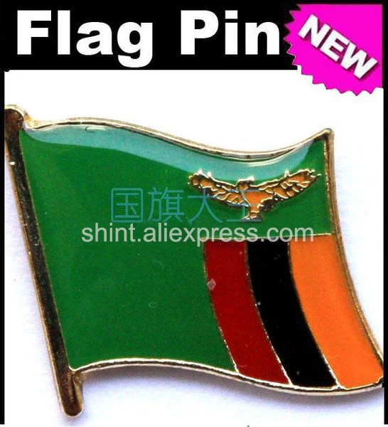 

Lapel Pins Zambia Flag Pins All Over The World Badge Emblem Country State Pins