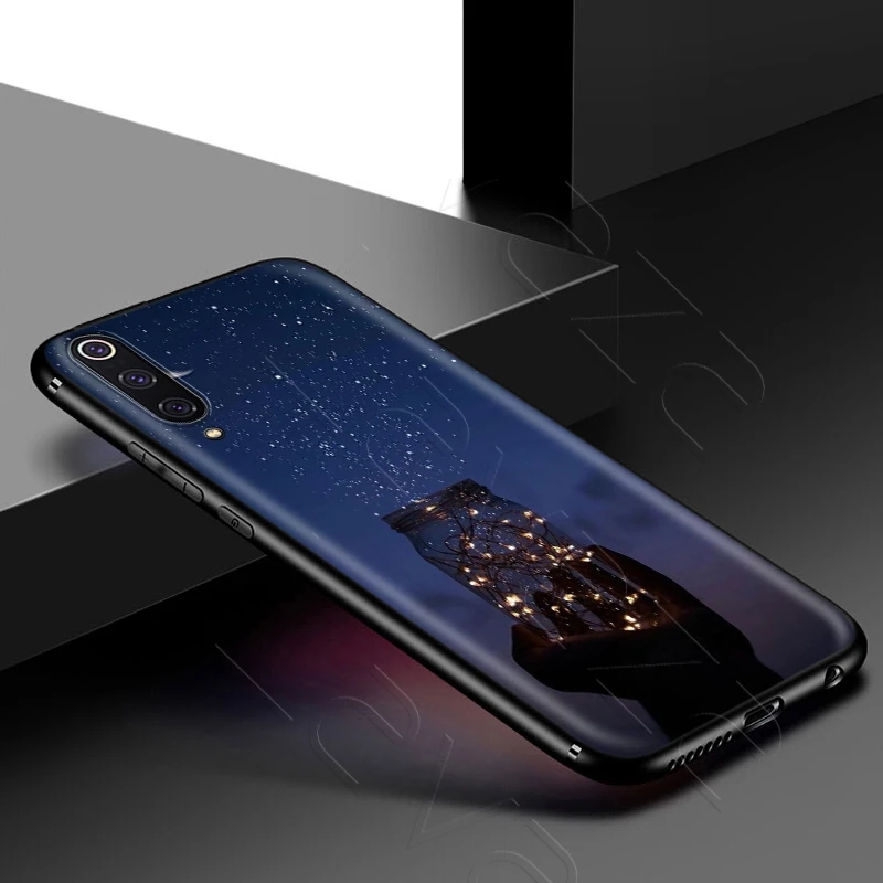 Lavaza Black White Moon Stars Space Astronaut Case for Samsung Galaxy Note 10 Plus A10 A30 A40 A50 A70 A20 A20S A10S A30S A50S |