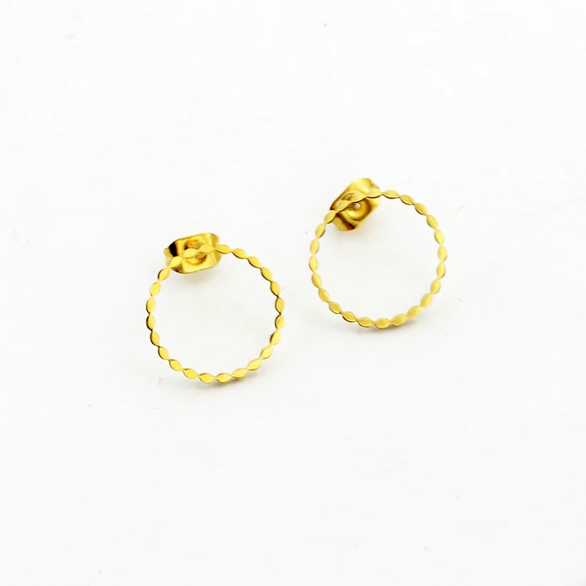 Минималистичные тонкие витые серьги-гвоздики модные ювелирные изделия серьги из