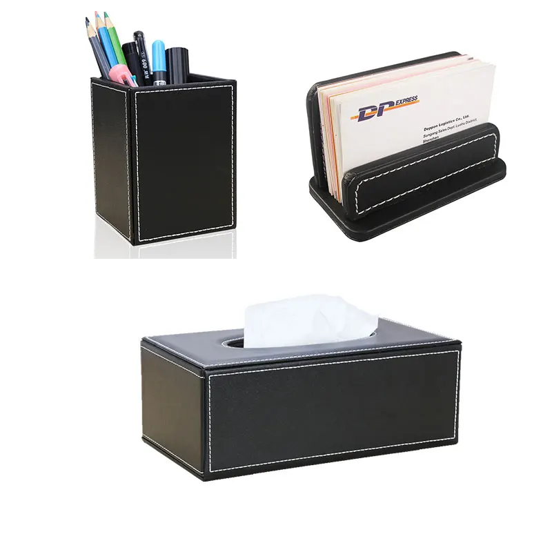 Ever Perfect из искусственной кожи 3 шт./компл. коробка для хранения настольный