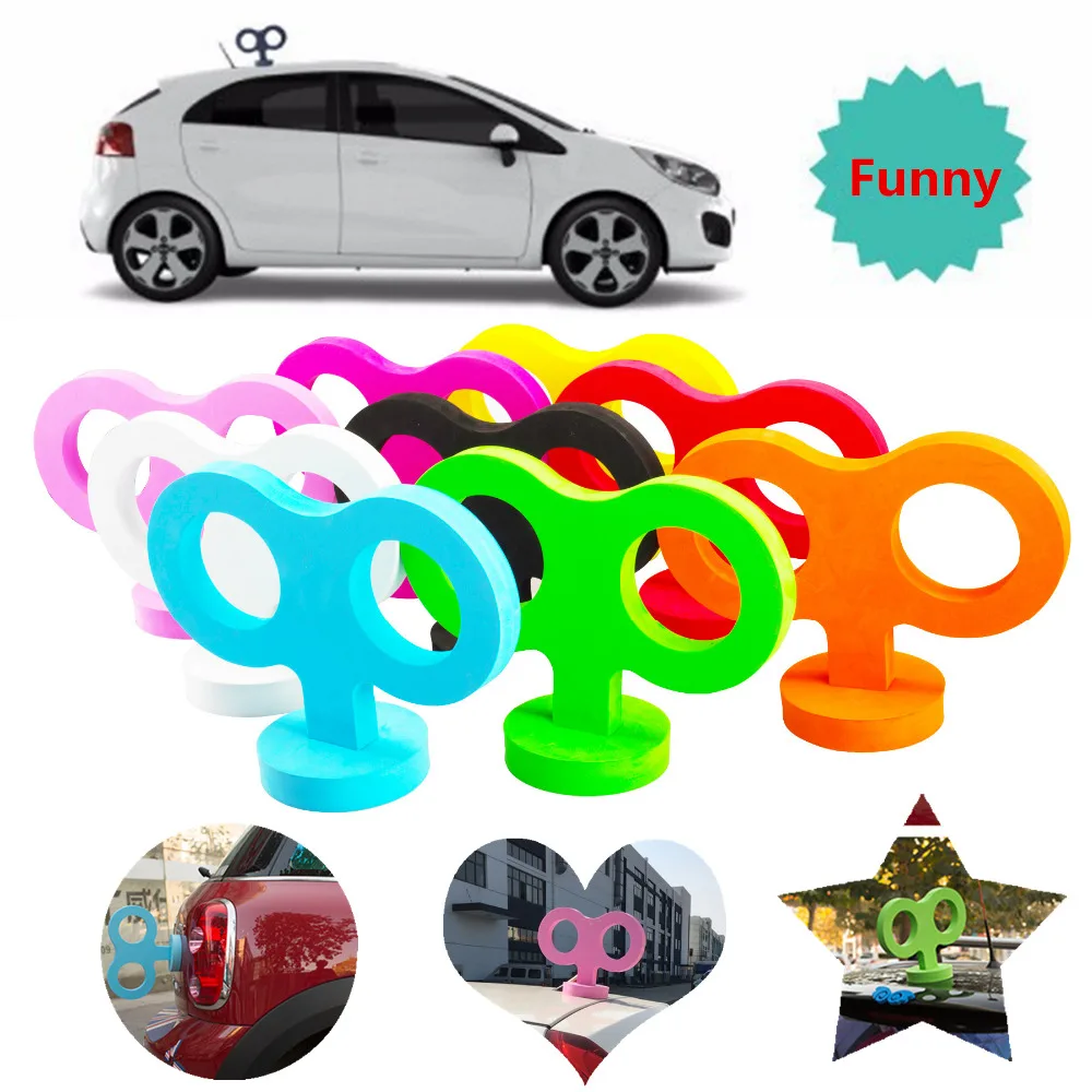 Забавный 3D Заводной Стайлинг Автомобильная крыша кроличьи уши Мультяшные Креативные аксессуары хвост эва наклейка универсальная для мини и всех автомобилей