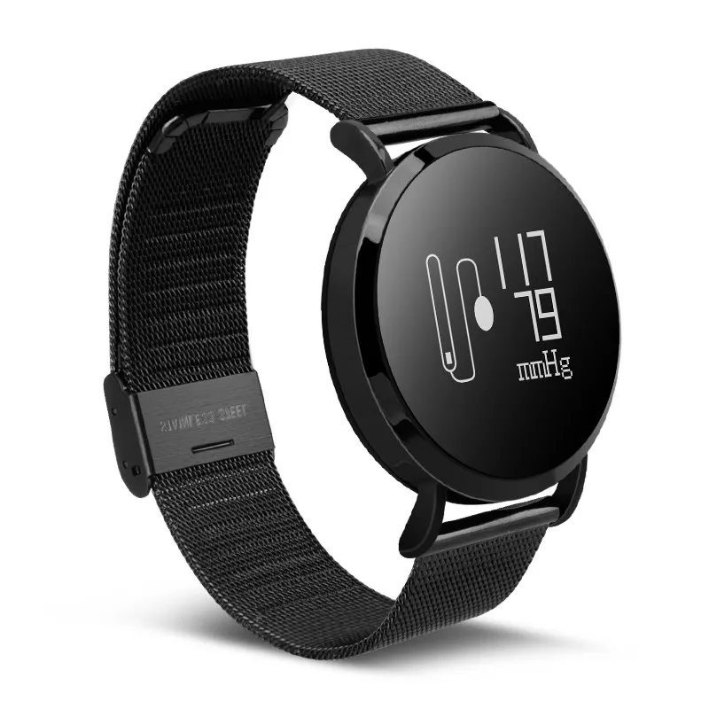 

CV08 ip67 heart rate digital smart watch with touch display and metal strap watch