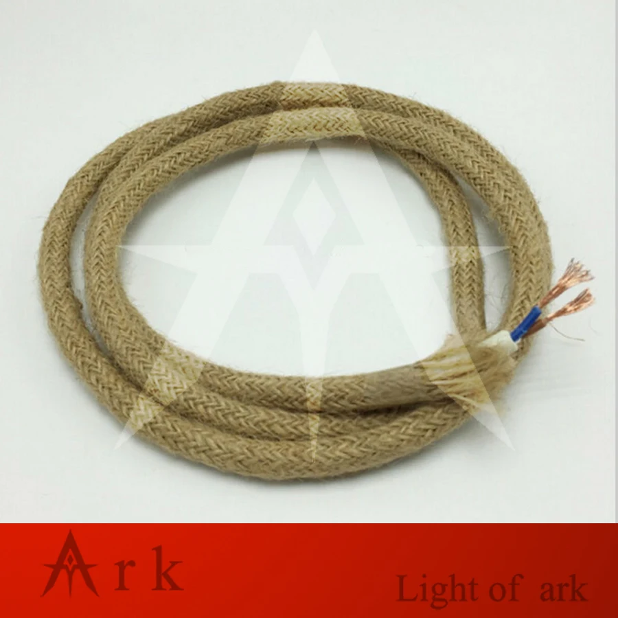 5m/lot Edison Vintage Round Electrical Wire Loft Rope Cable Retro Textile Braided Pendant Light Lamp Cord 2*0.75mm | Обустройство