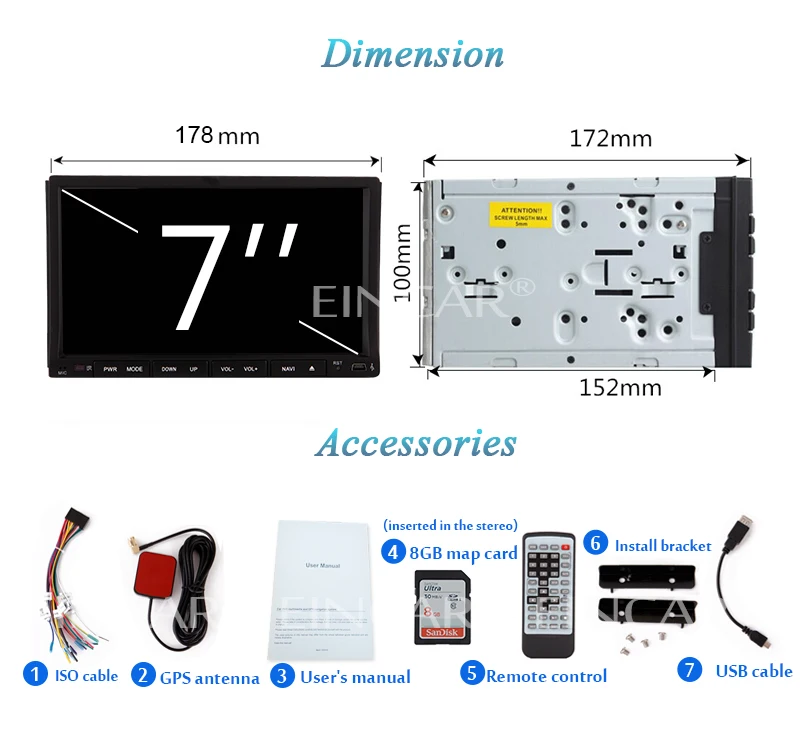 Аналоговый ТВ автомобильный радиоприемник двойной dvd плейер DIN gps навигация в
