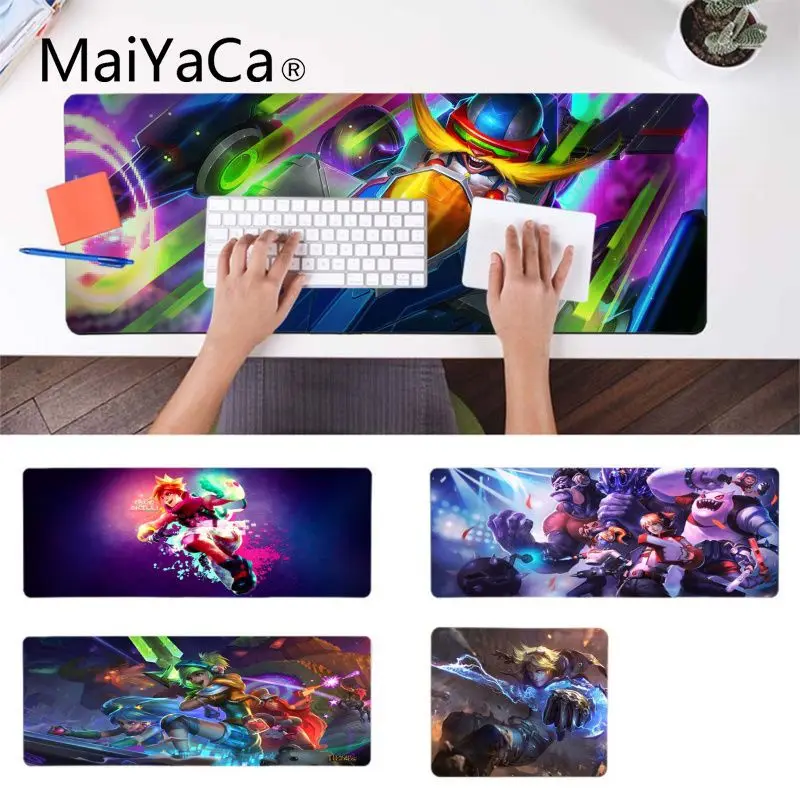 MaiYaCa горячие продажи Аркада Ezreal Лига Легенд анти-скольжения прочный силиконовый Computermats прочный резиновый коврик для мыши Pad