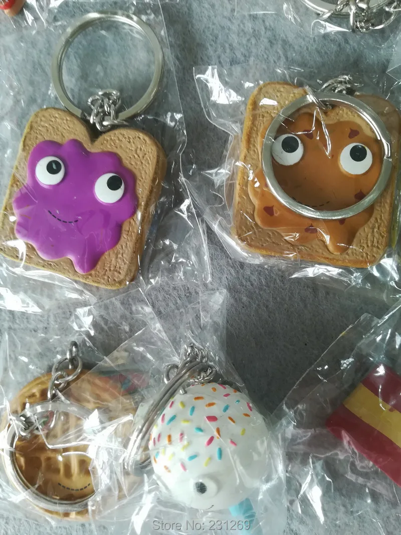 * Отправка в партии 5 шт. разные детские игрушки модель YUMMY WORLD виниловый брелок для