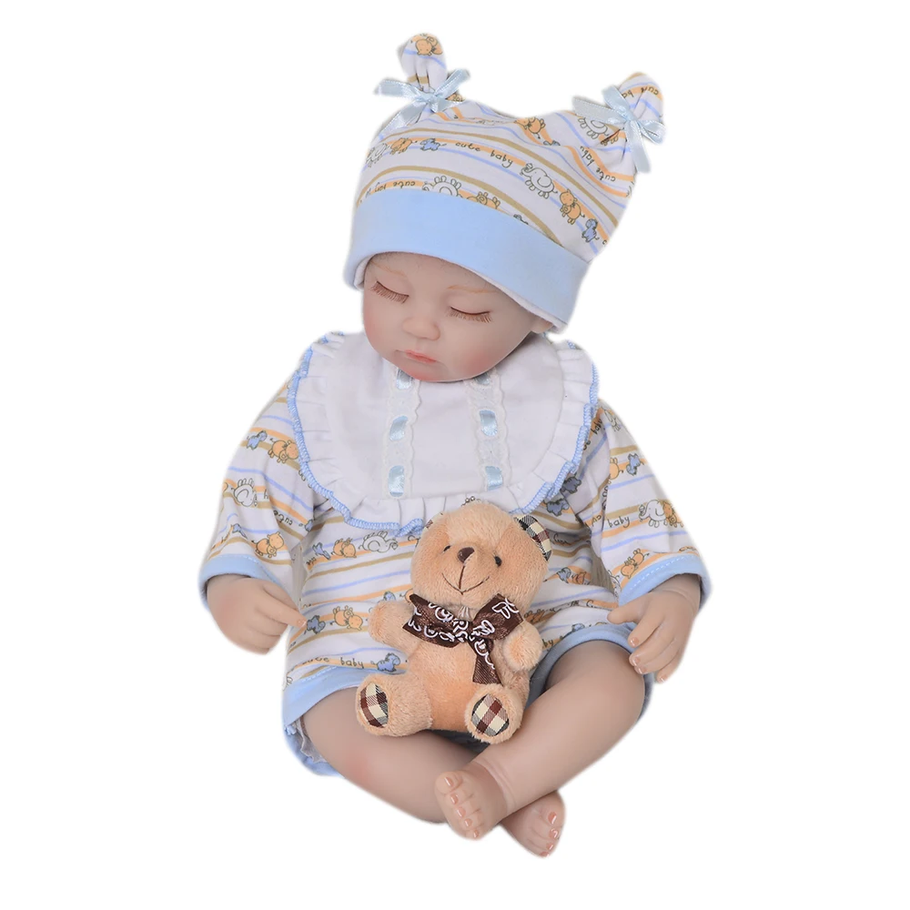 Модные куклы для новорожденных 17 дюймов реалистичные мягкие силиконовые