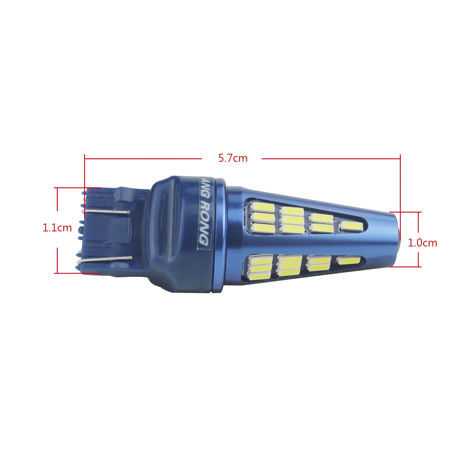 Angrong 2x высокое Мощность T20 582 7440 светодиодный светильник 580 7443 W21/5 Вт 48 SMD светодиодный лампочка индикатор дневные ходовые огни светильник белого цвета