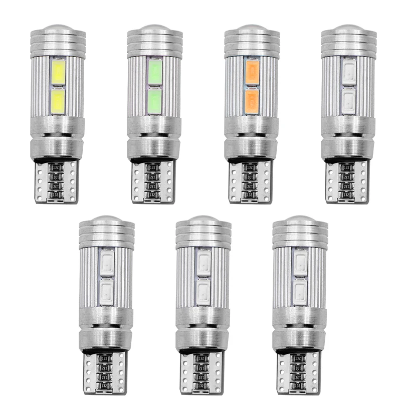 T10 10 SMD 5630 светодиодный объектив проектора автомобильные Габаритные фонари W5W 501