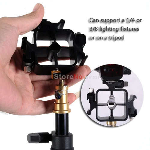 3 тройной головки горячий башмак флэш-Стенд адаптер/кронштейн/крепление